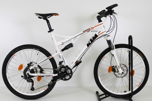 KTM Comp R2.0 26"-os Fully MTB, Shimano SLX 3x9 váltó, Suntour XCR teleszkóp, 53cm/L