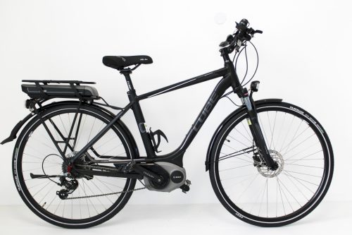 Cube Town 28"-os Elektromos kerékpár 400Wh, 8 fokozatú Shimano Altus váltó, Suntour NEX teleszkóp, 51cm/M